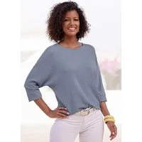 Vivance 3/4-Arm-Shirt aus bügelfreier Crêpe-Qualität Sommerliches 3/4-Arm-Shirt
