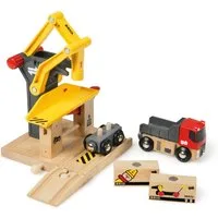 BRIO® Spielzeug-Eisenbahn BRIO® WORLD, Frachtverladestation, für Spielzeugeisenbahn