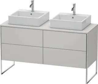 Duravit XSquare Konsolenwaschtischunterbau bodenstehend Nordic Weiß Seidenmatt 1400x548x778 mm - XS4 XS4926B3939