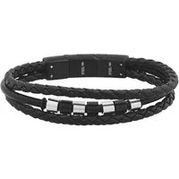 TOM TAILOR Lederarmband Schmuck Geschenk Edelstahl Leder Kautschuk