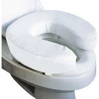 DocMed Soft-Toilettensitzerhöhung Toiletten-Polsteraufsatz, 10 cm, Weicher und Komfortabler Toilettensitz