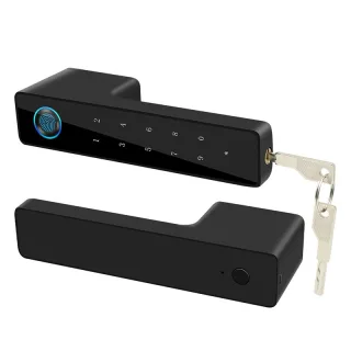 Q51 Tuya Smart Fingerprint Door Lock bluetooth Electronic Keyless Entry Door Lock with Password Key Virtual Password Mag
