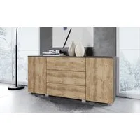 OTTO home Sideboard PARIS (1 St), Moderne 150cm breite grifflose Kommode, vielseitig einsetzbar