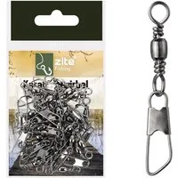 Zite Angelwirbel 30er Set Angelwirbel & Karabiner - Schnurverbinder Größe 6 12kg