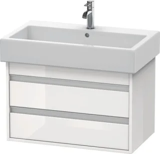 Duravit Ketho Waschtischunterbau wandhängend Weiß Hochglanz 750x440x480 mm - KT663702222 KT663702222