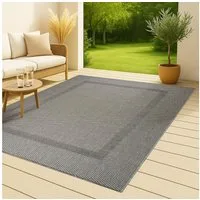 OTTO home Teppich Venedig Bordüre auch als Läufer erhältlich, rechteckig, Höhe: 3 mm, In- und Outdoor geeignet, Sisal-Optik, Wetterfest & UV-beständig