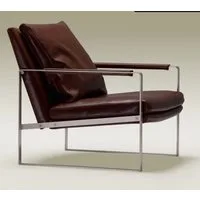 JVmoebel Sessel Design Couch Sessel Relax Braun Leder Sofort (1-St), Made in Europa