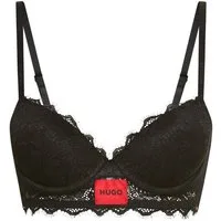 HUGO Bügel-BH PUSH-UP RL LACE mit Spitze, Spaghettiträger
