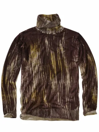 Mey & Edlich Herren Fluxus-Rollneck Gelb 100 % Schurwolle