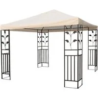 Spetebo Pavillon-Ersatzdach Ersatzdach mit PVC-Beschichtung - beige, (Stück, Ersatzdach), PVC Pavillondach wasserdicht