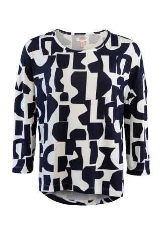STOOKER WOMEN 3/4-Arm-Shirt "CARLY T-Shirt 3/4-Arm" Loose Fit Shirt Rundhals 3/4 Arm für Damen