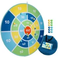 alldoro Spiel Zielwurfspiel-Set XXL-Dartscheibe, Schnell aufgebaut dank Pop-Up-Funktion