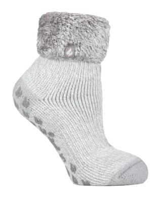 Heat Holders rutschfeste, flauschige Thermo-Slipper-Socken für Damen