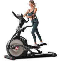 AsVIVA Crosstrainer-Ergometer E50 Pro, Ellipsentrainer für gelenkschonendes Training Zuhause, 26 kg Schwungmasse, Großes Touch-Display, Streaming & Apps
