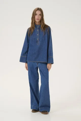 Langarm-Bluse HilmaMW Langarm-Bluse Baggy fit