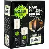 Nano Absolute Haarpuder Hair Building Fibers Haarpuder Topik Set 125ml + 27g Dunkelbraun