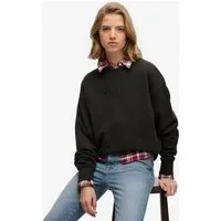 Superdry Sweatshirt SCRIPT BRAND LOOSE CREW mit Markenlogo aus Perlenstickerei auf der Brust
