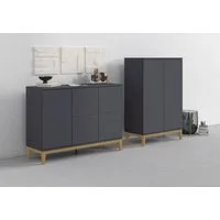OTTO home Sideboard Maryd (1 St), Kommode, Untergestell in Holzoptik, Breite 120 cm