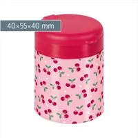 BRUNNEN Anspitzer BRUNNEN Dosenspitzer Fruity Love Metalldoppelspitzer rosa
