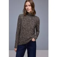 STREET ONE Langarmshirt mit Leo-Animal-Print