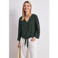 STREET ONE Druckbluse 3/4-Arm Sommerbluse mit floralem Muster