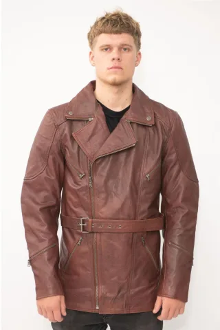 Herren Cross Zip CE Armor Bikerjacke – Budapest