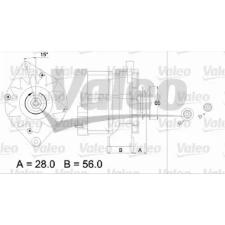 Valeo Generator  65A Opel 436295