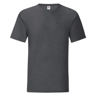 Fruit Of The Loom Herren T-Shirt Iconic (Dunkelgrau meliert)
