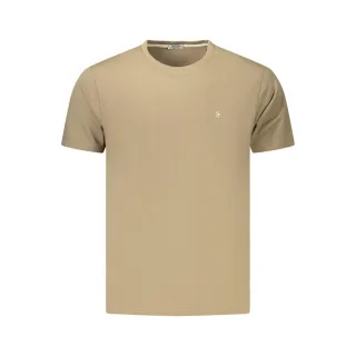 Coveri Moving Braunes Baumwoll-Herren T-Shirt