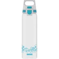 Sigg Trinkflasche stylische Sportflasche mit Einhandverschluss, SIGG Trinkflasche 'Total Clear One MyPlanet' - 0,75 L