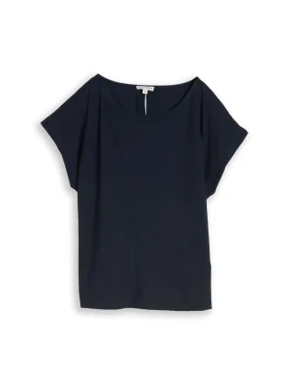 Tom Tailor - Loose Fit T-Shirt sky captain blue - Gr. - S