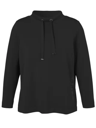 VIA APPIA DUE - Sweatshirt Stehkragen 1/1 Arm schwarz - Gr. - 54