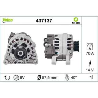 Valeo Generator Citroen Fiat Peugeot 437137