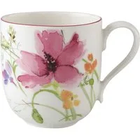 Villeroy & Boch Becher Mariefleur Basic Becher mit Henkel 0,26 l, Premium Porcelain