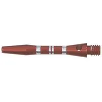 Karella Spiel, Shaft aus Aluminium - Stripe - short - 35 mm - rot - 3 Stück