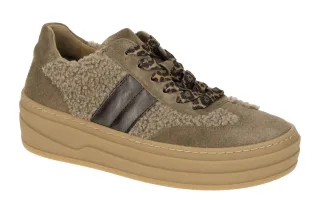 Gabor 73.350.14 Damen Halbschuhe braun farro Leo-Sneaker mit Plateau