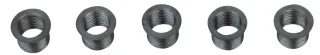 KS Tools Gewindebuchse m.Bund L=12mm,IG=M10x1,25-AG=M12x1,25, 5er Pack - 150.5056