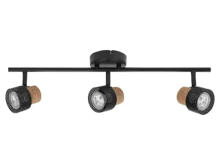 LEDVANCE LED-Deckenleuchte, 4058075828728, 3 x GU10, 10,2W, 690lm, 2700K, schwarz