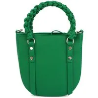 Harpa Schultertasche HAYA, in abgerundeter Form mit geflochtenem Henkel