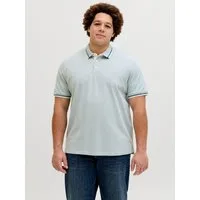 Jack & Jones PlusSize Poloshirt JJEPAULOS POLO SS NOOS PLS Baumwolle, regular fit