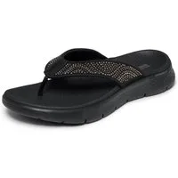 Skechers GO WALK FLEX SANDAL Zehentrenner Sommerschuh, Badeschuh, Strandschuh mit Nietenverzierung