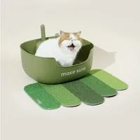 Purpurra Katzentoilette Makesure – LITE Katzentoilette mit Streuschaufel und Vorlege