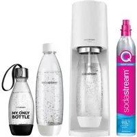 SodaStream Wassersprudler TERRA Vorteilspack, &CO2-Zylinder,1L, 0,5 LKunststoff-Flasche