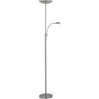 Brilliant Deckenfluter Rosanna, LED fest integriert, Warmweiß, LED Deckenfluter Lesearm eisen