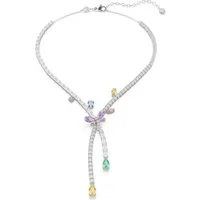 Swarovski Collier Swarovski Damen-Kette Metall Swarovski-Kristall