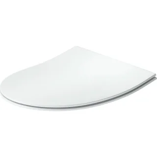 Duravit Univavo WC-Sitz D-shaped 0023290000 Absenkautomatik, abnehmbar, Scharniere Edelstahl, Weiß