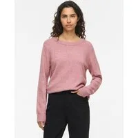 Vila Rundhalspullover VIRIL O-NECK L/S KNIT TOP - NOOS Viskosemischung, regular fit