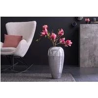 riess-ambiente Bodenvase ORIENTAL 50cm silber (1 St), Deko · Blumen · Hammerschlag Design · Metall