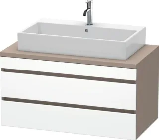 Duravit DuraStyle Konsolenwaschtischunterbau wandhängend Weiß & Basalt Matt 1000x548x512 mm - DS5319 DS531901843