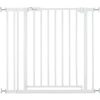 Hauck Türschutzgitter Open N Stop 2 Set inklusive Verlängerung 9 cm, White, auch als Treppenschutzgitter verwendbar, 84-89 cm